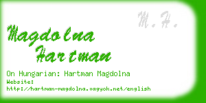 magdolna hartman business card